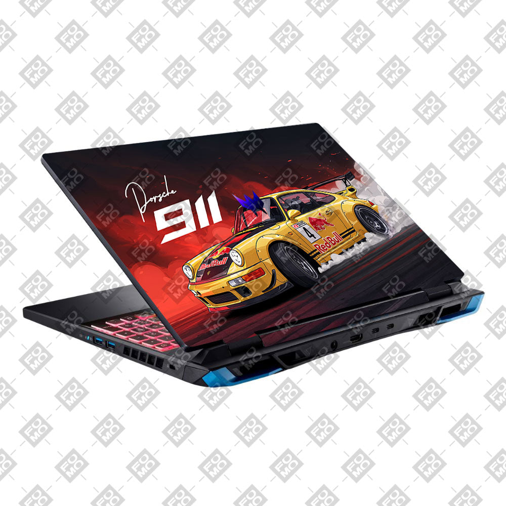 Porsche 911 Red Bull Classic Racer Acer Predator Helios Neo 16 N22Q22B Laptop Skin