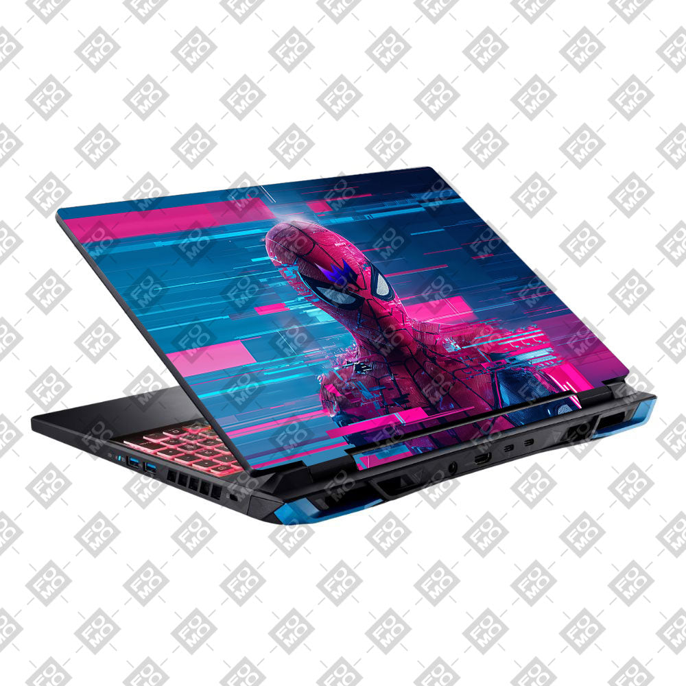 Glitch Spider Neon Web Acer Predator Helios Neo 16 N22Q22B Laptop Skin