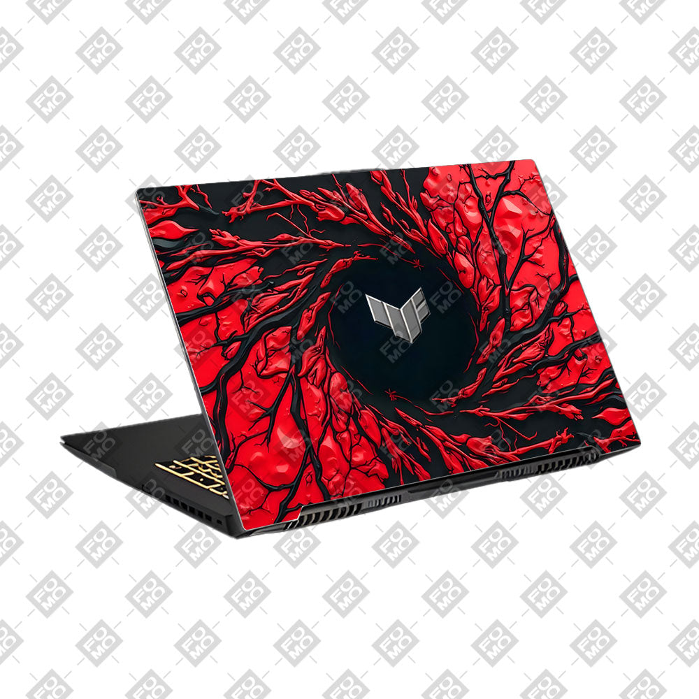 Spiderman Web Red Asus TUF Gaming F17 FX707Z Laptop Skin