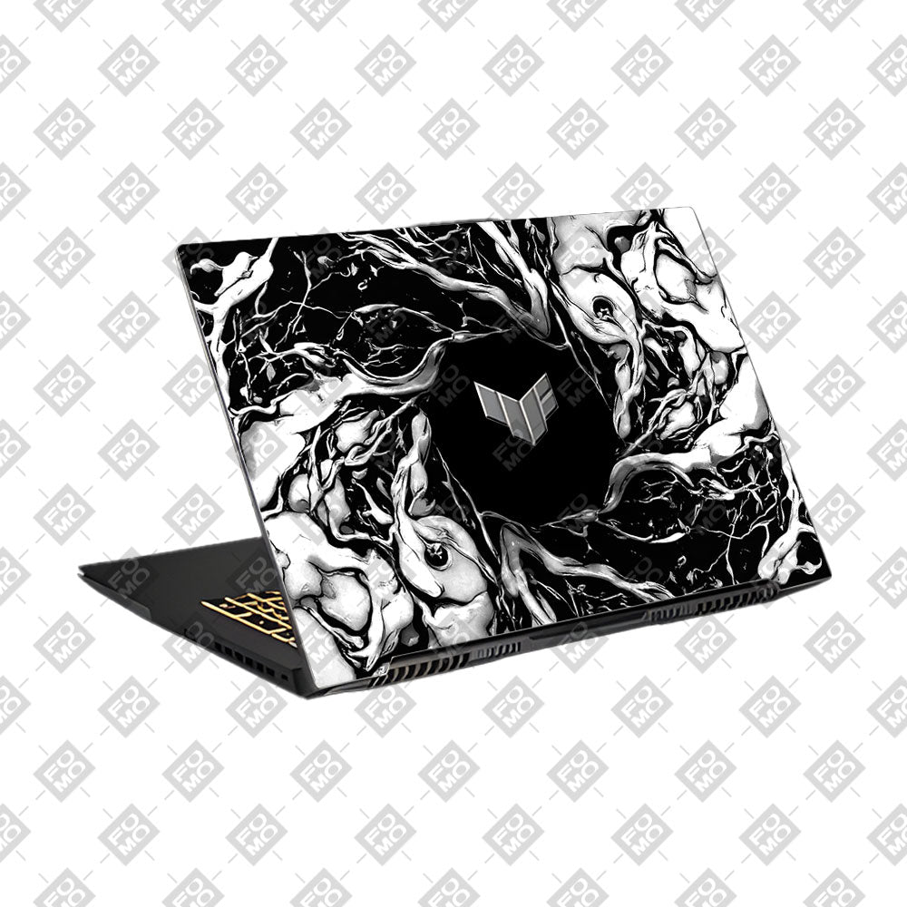 Spiderman Web Black Asus TUF Gaming F17 FX707Z Laptop Skin