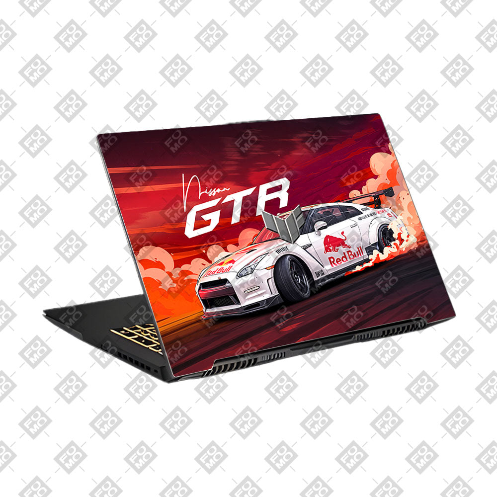 Nissan GTR Red Bull Drift Fury Asus TUF Gaming F17 FX707Z Laptop Skin