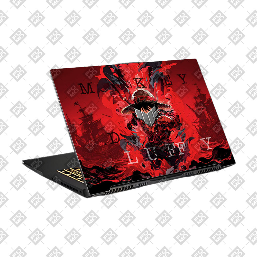 Red King Luffy Asus TUF Gaming F17 FX707Z Laptop Skin