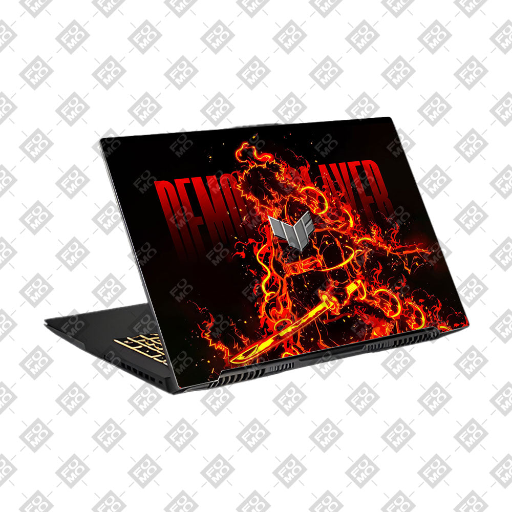 Rengoku Blazing Inferno Asus TUF Gaming F17 FX707Z Laptop Skin