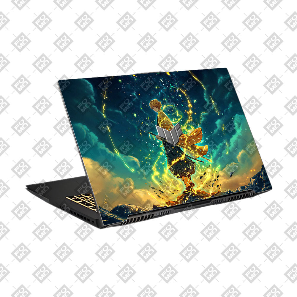 Zenitsu Thunder God Asus TUF Gaming F17 FX707Z Laptop Skin