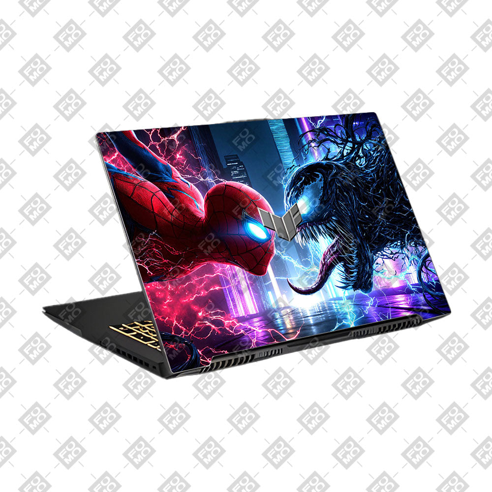Spiderman vs Venom Showdown Asus TUF Gaming F17 FX707Z Laptop Skin