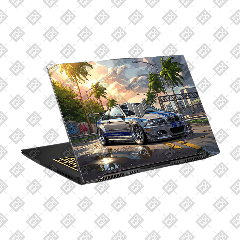 Street Icon BMW E46 Drift Legend Asus TUF Gaming F17 FX707Z Laptop Skin