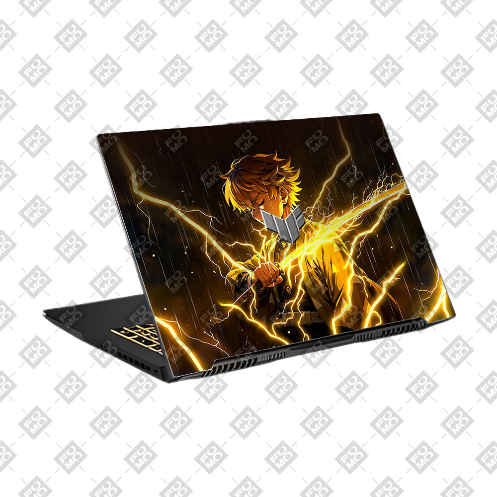 Thunder Soul Lightning Zenitsu Asus TUF Gaming F17 FX707Z Laptop Skin