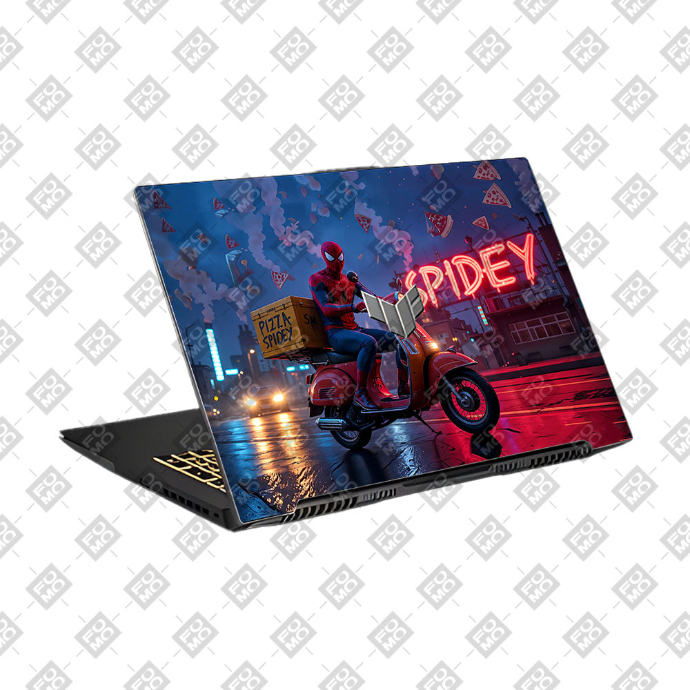 Pizza Spidey Asus TUF Gaming F17 FX707Z Laptop Skin