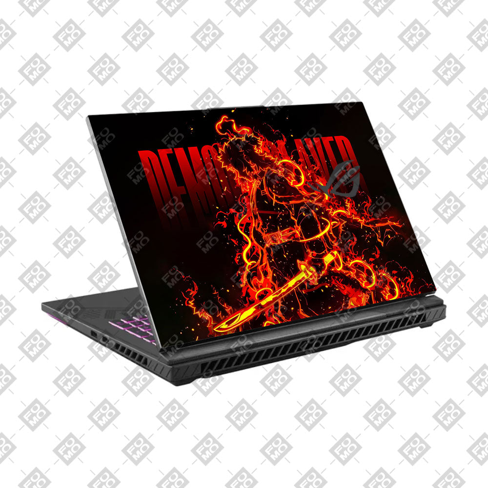 Rengoku Blazing Inferno Asus ROG Strix G16 G614J Laptop Skin