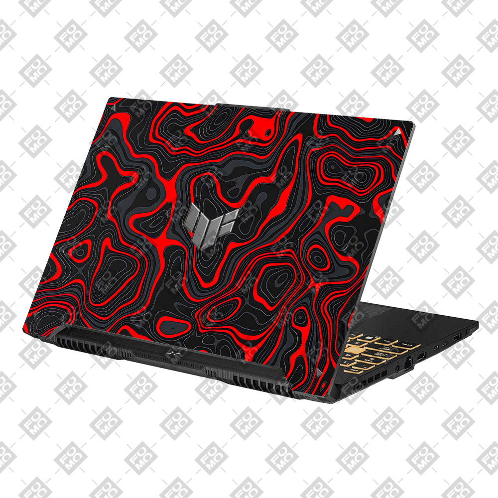 Crimson Waves Asus Gaming V16 V3607 Laptop Skin