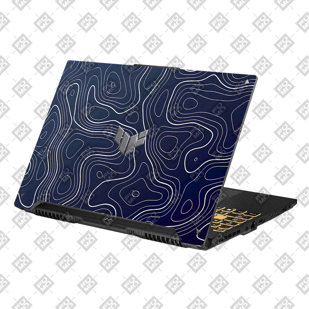 Fluid Lines Design Asus Gaming V16 V3607 Laptop Skin