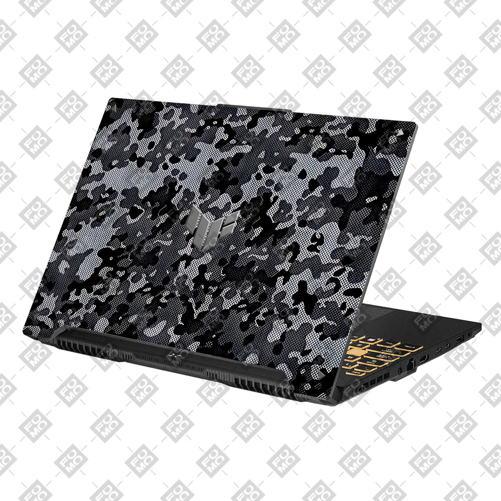 Stealth Grey Camo Asus Gaming V16 V3607 Laptop Skin