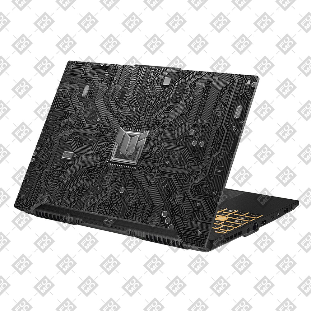 FOMO Circuit Dark Mode Asus Gaming V16 V3607 Laptop Skin