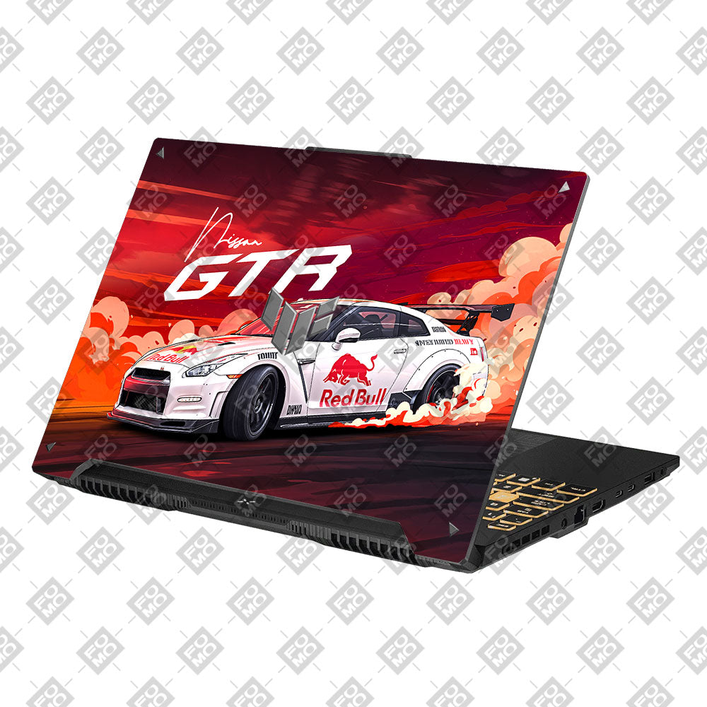 Nissan GTR Red Bull Drift Fury Asus TUF Gaming F16 and TUF Gaming A16 Laptop Skin