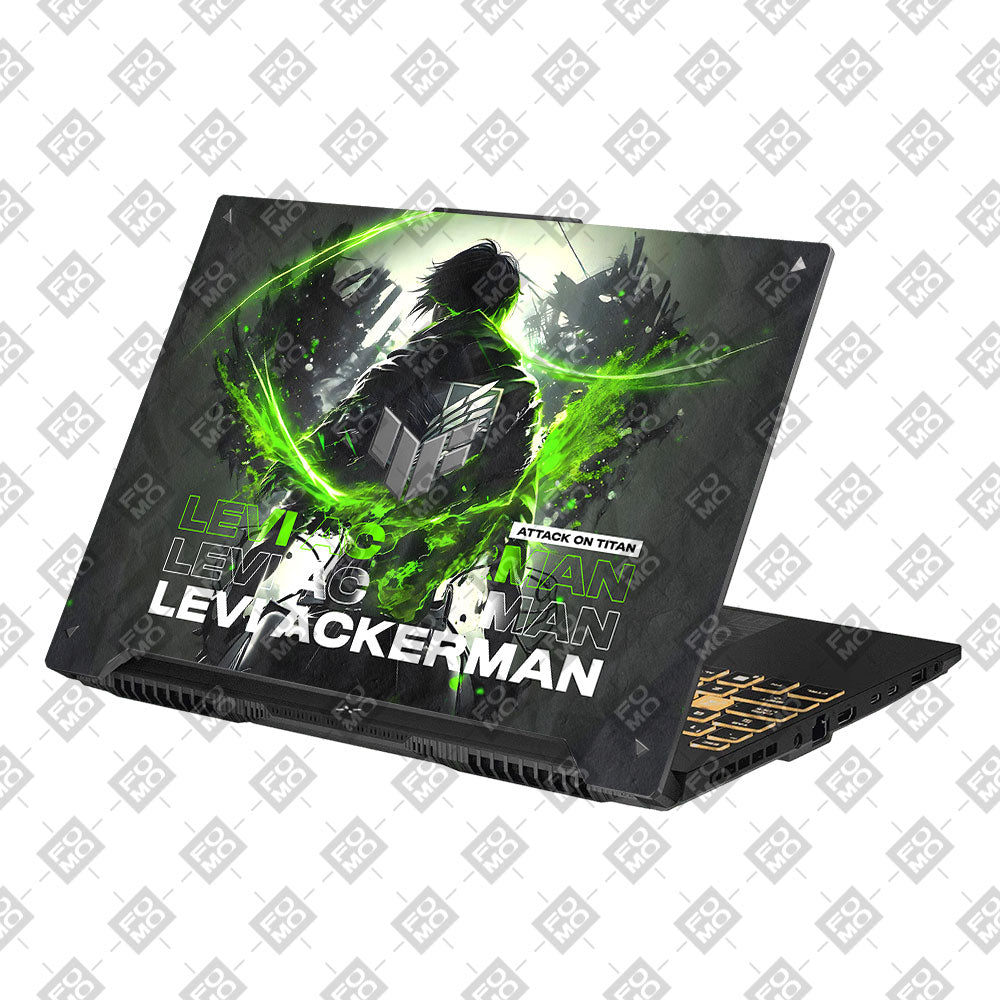 Neon Anime Swordsman Asus Gaming V16 V3607 Laptop Skin