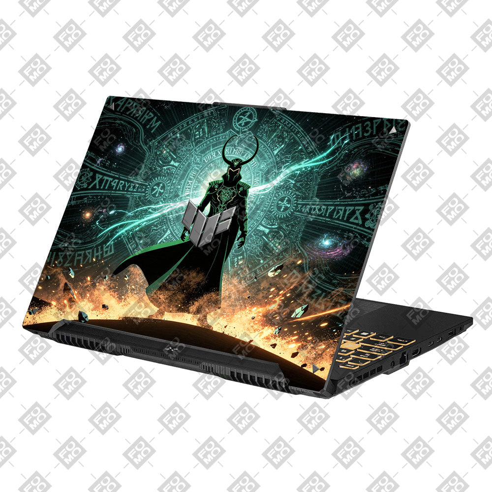 Neon Trickster God Asus Gaming V16 V3607 Laptop Skin
