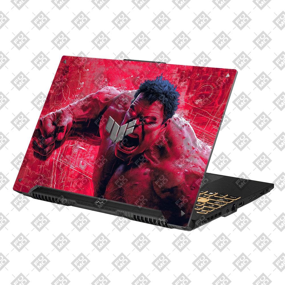Red Comic Giant Asus Gaming V16 V3607 Laptop Skin