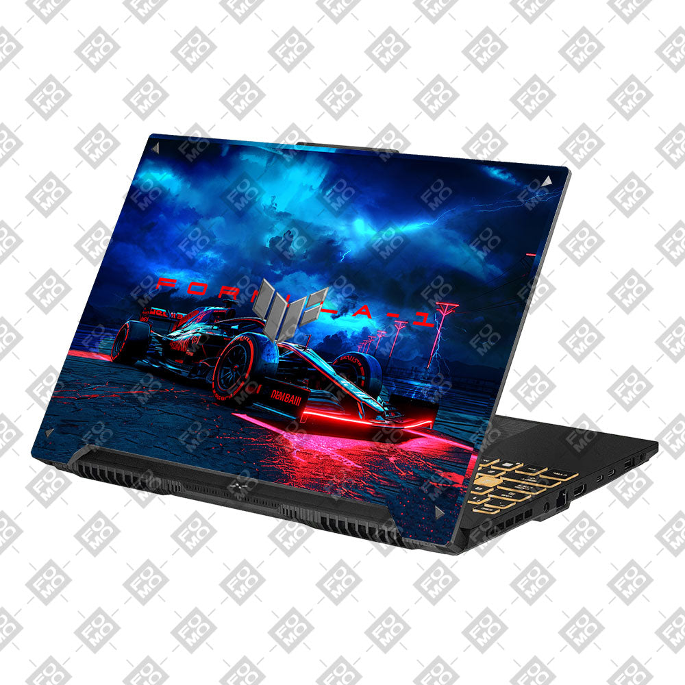 Fututristic Formula 1 Asus Gaming V16 V3607 Laptop Skin