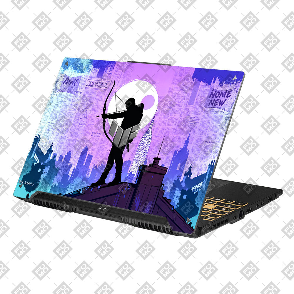 Comic Archer Hero Asus Gaming V16 V3607 Laptop Skin