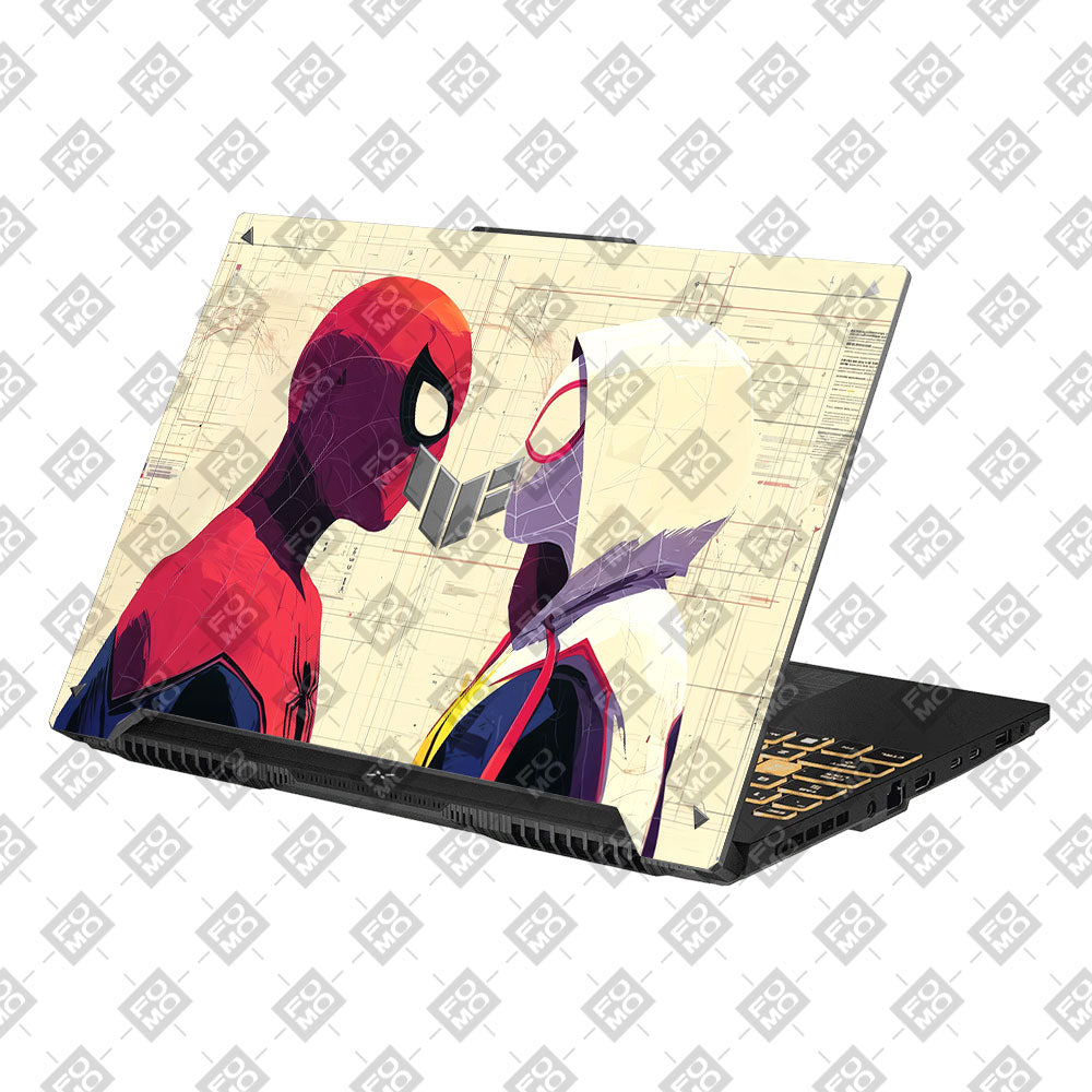 Spider Man X Spider Gwen Asus TUF Gaming F16 and TUF Gaming A16 Laptop Skin