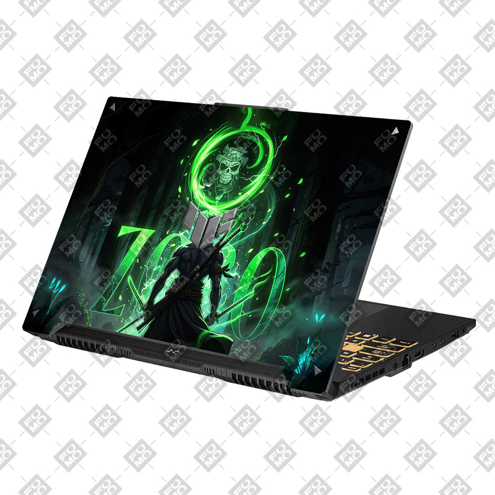 Zoro Green Aura Asus TUF Gaming F16 and TUF Gaming A16 Laptop Skin