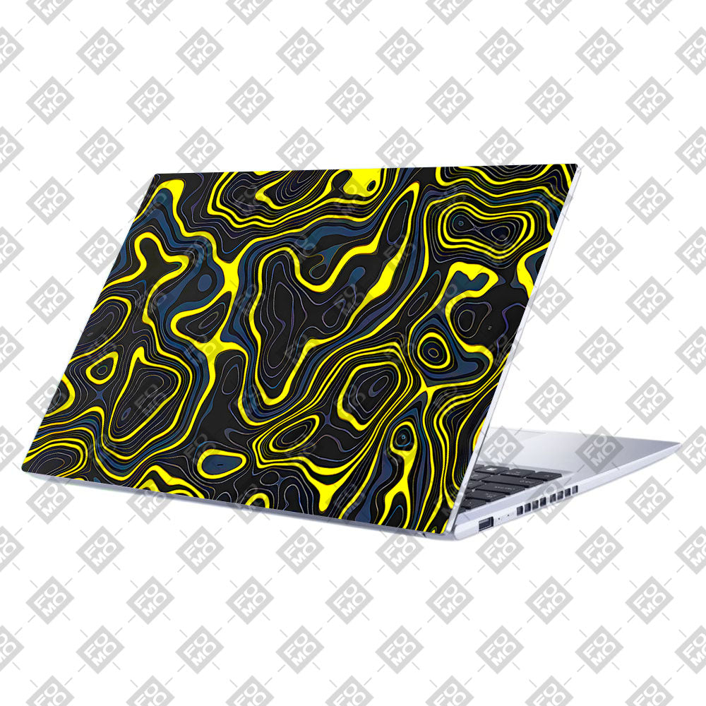 Neon Lava Contours Asus Vivobook 15 X1502VA Laptop Skin