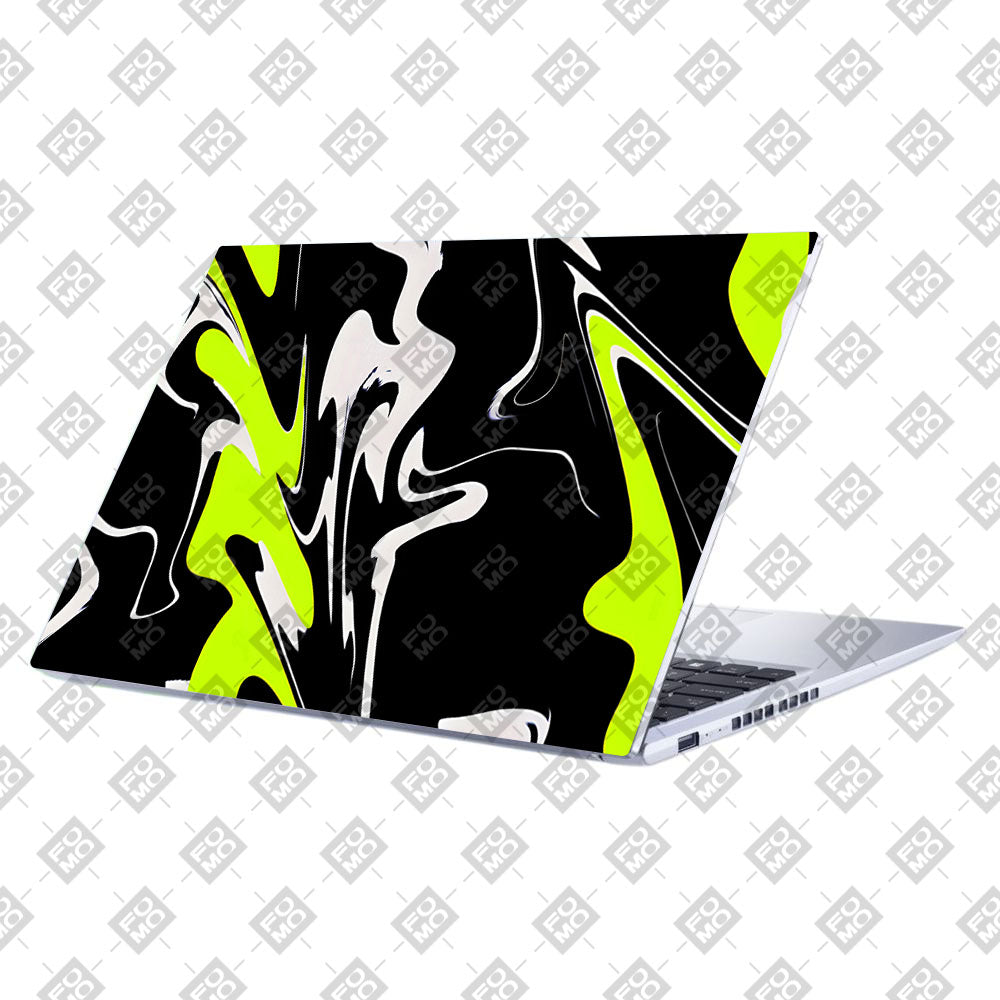 Neon Green and Black Patterns Asus Vivobook 15 X1502VA Laptop Skin