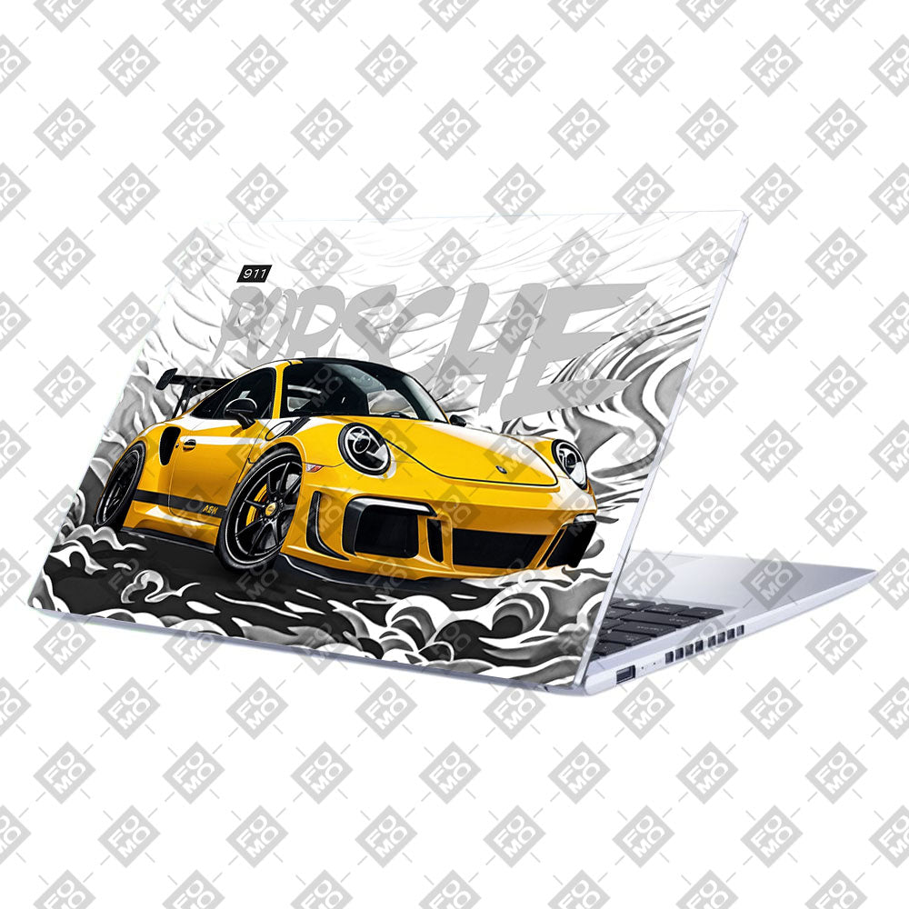 Porsche 911 Yellow Blaze Asus Vivobook 15 X1502VA Laptop Skin