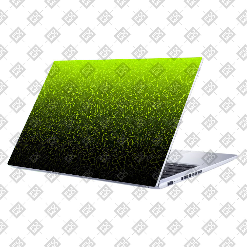 Lime Yellow to Black Gradient Asus Vivobook 15 X1502VA Laptop Skin