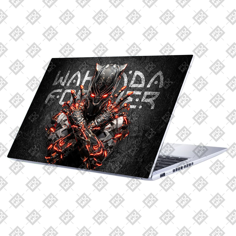 Black Panther Glowing Fury Asus Vivobook 15 X1502VA Laptop Skin