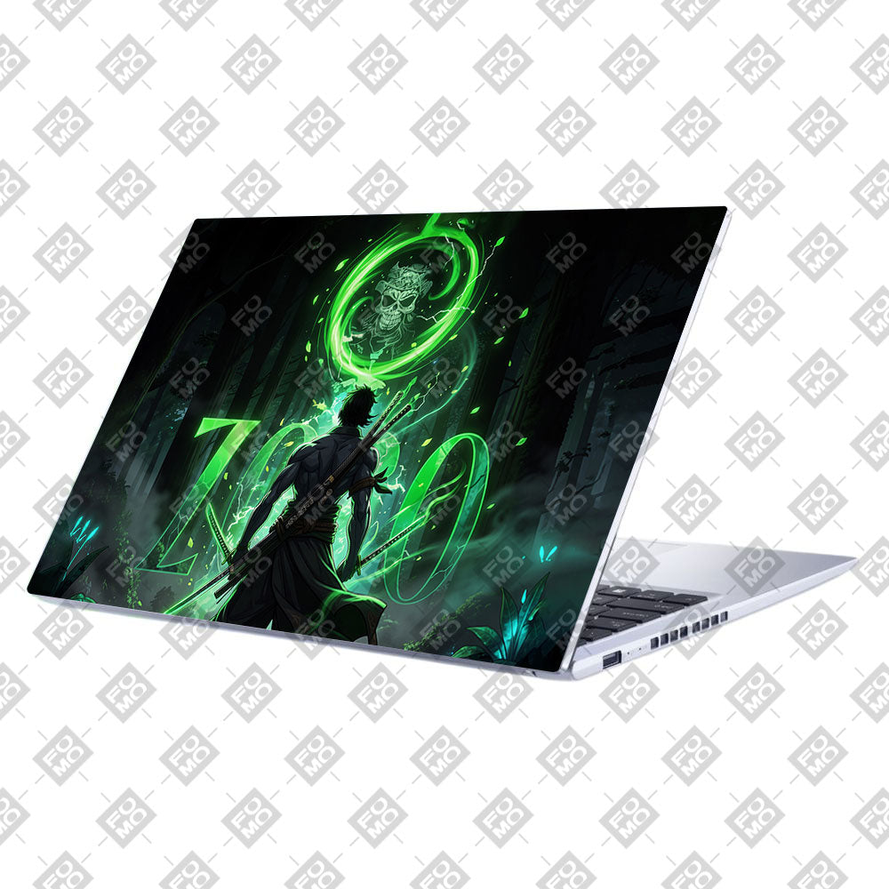 Zoro Green Aura Asus Vivobook 15 X1502VA Laptop Skin