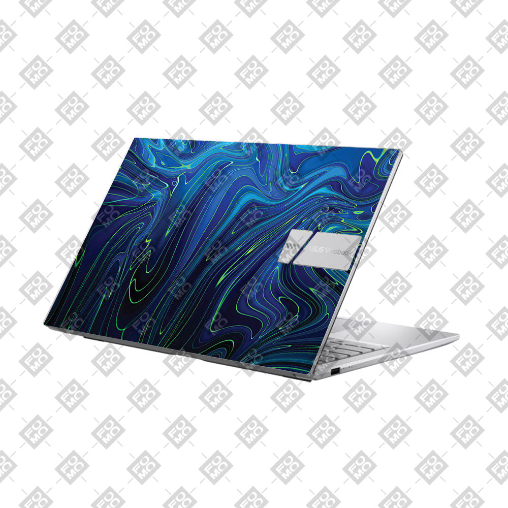 Cobalt Liquid Design Asus VivoBook 15 X1504VA Laptop Skin