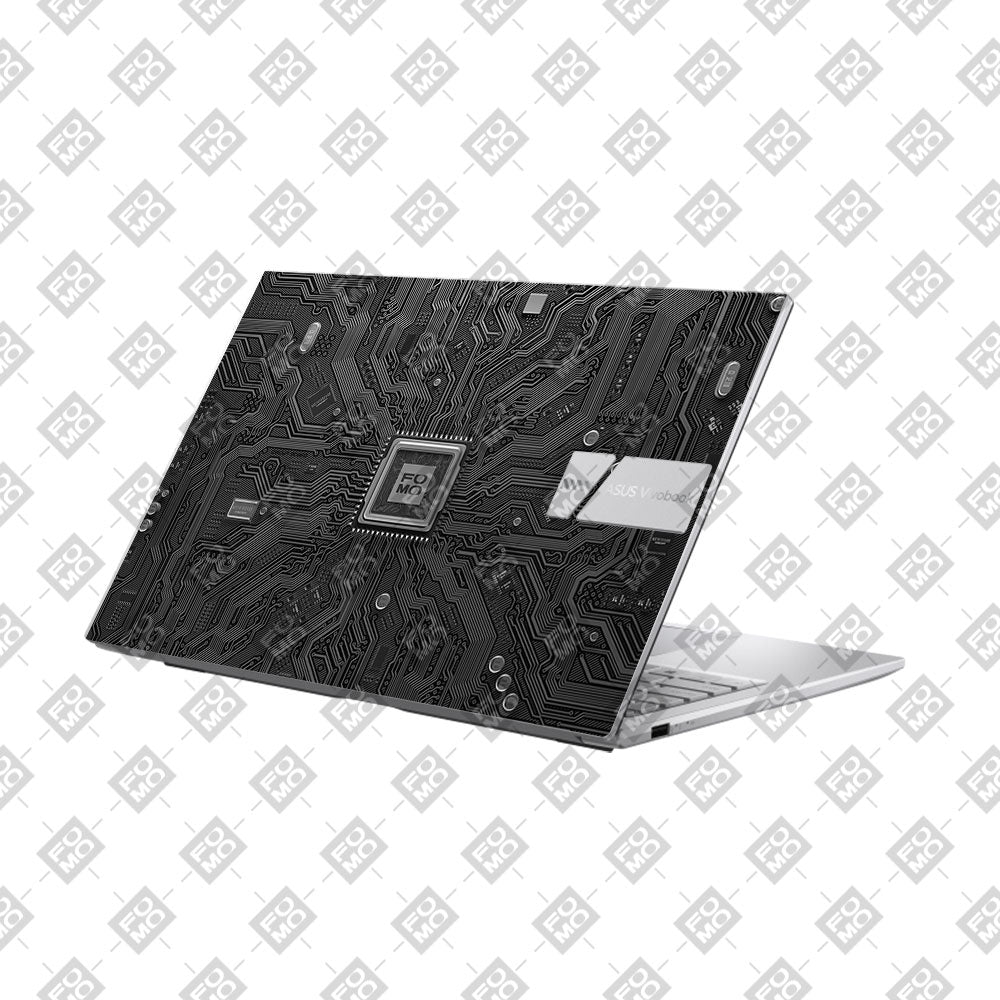 FOMO Circuit Dark Mode Asus VivoBook 15 X1504VA Laptop Skin