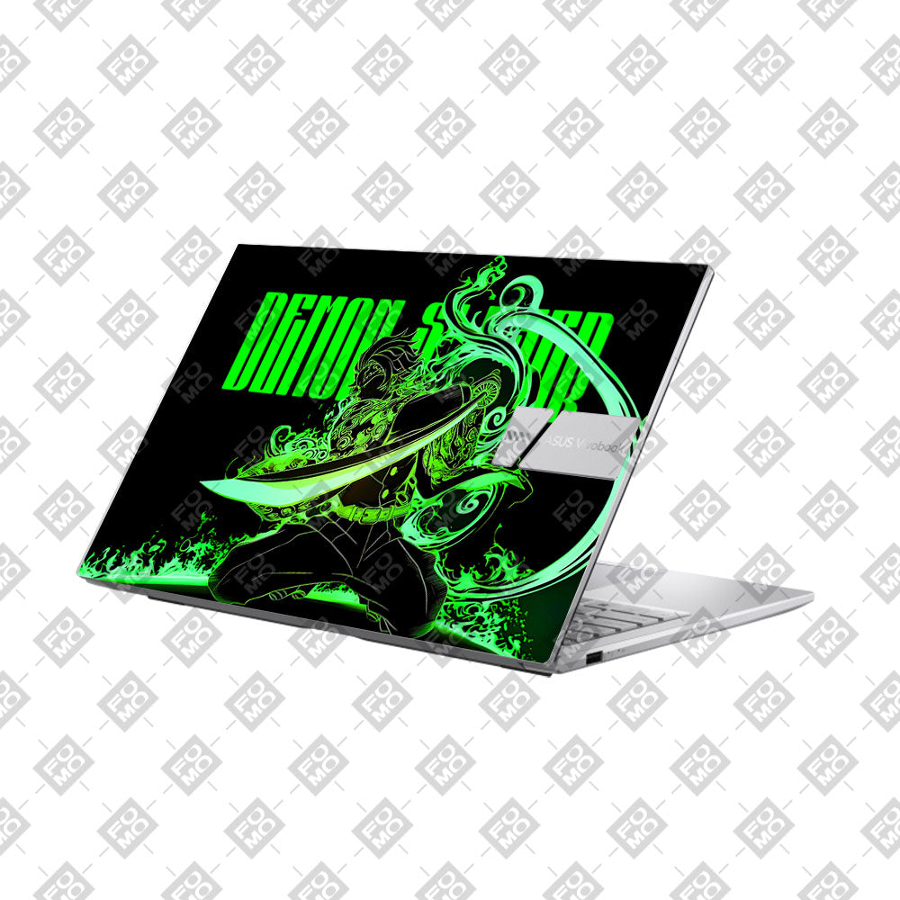 Tanjiro Green Flame Dance Asus VivoBook 15 X1504VA Laptop Skin