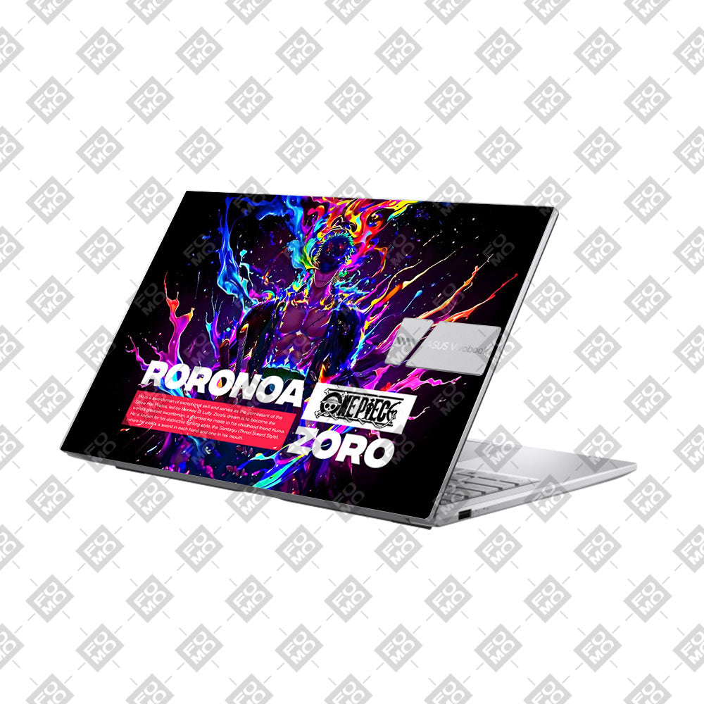 Zoro with Neon Flames Asus VivoBook 15 X1504VA Laptop Skin