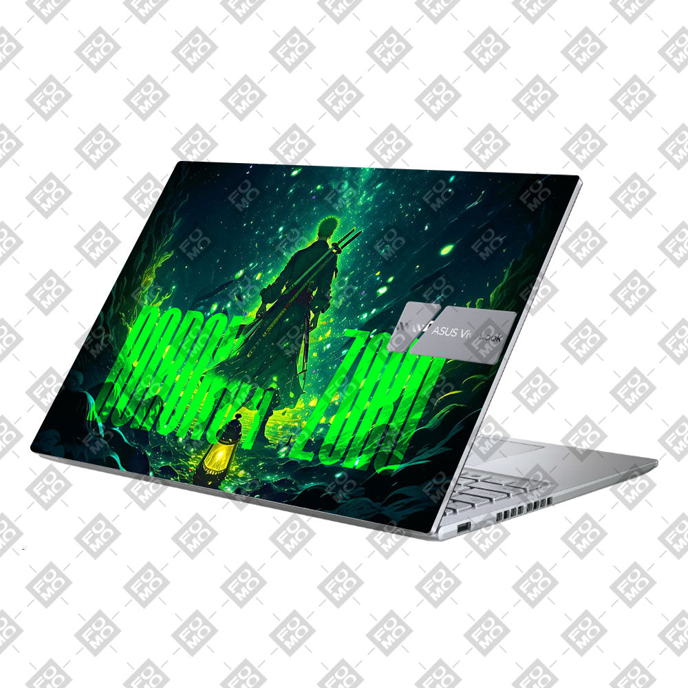 Roronoa Zoro Green Fury Asus Vivobook 16 X1605V Laptop Skin