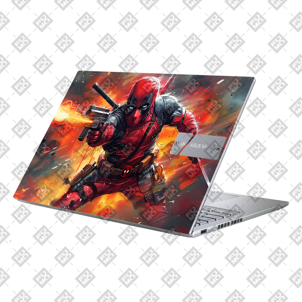 Deadpool in Action Asus Vivobook 16 X1605V Laptop Skin