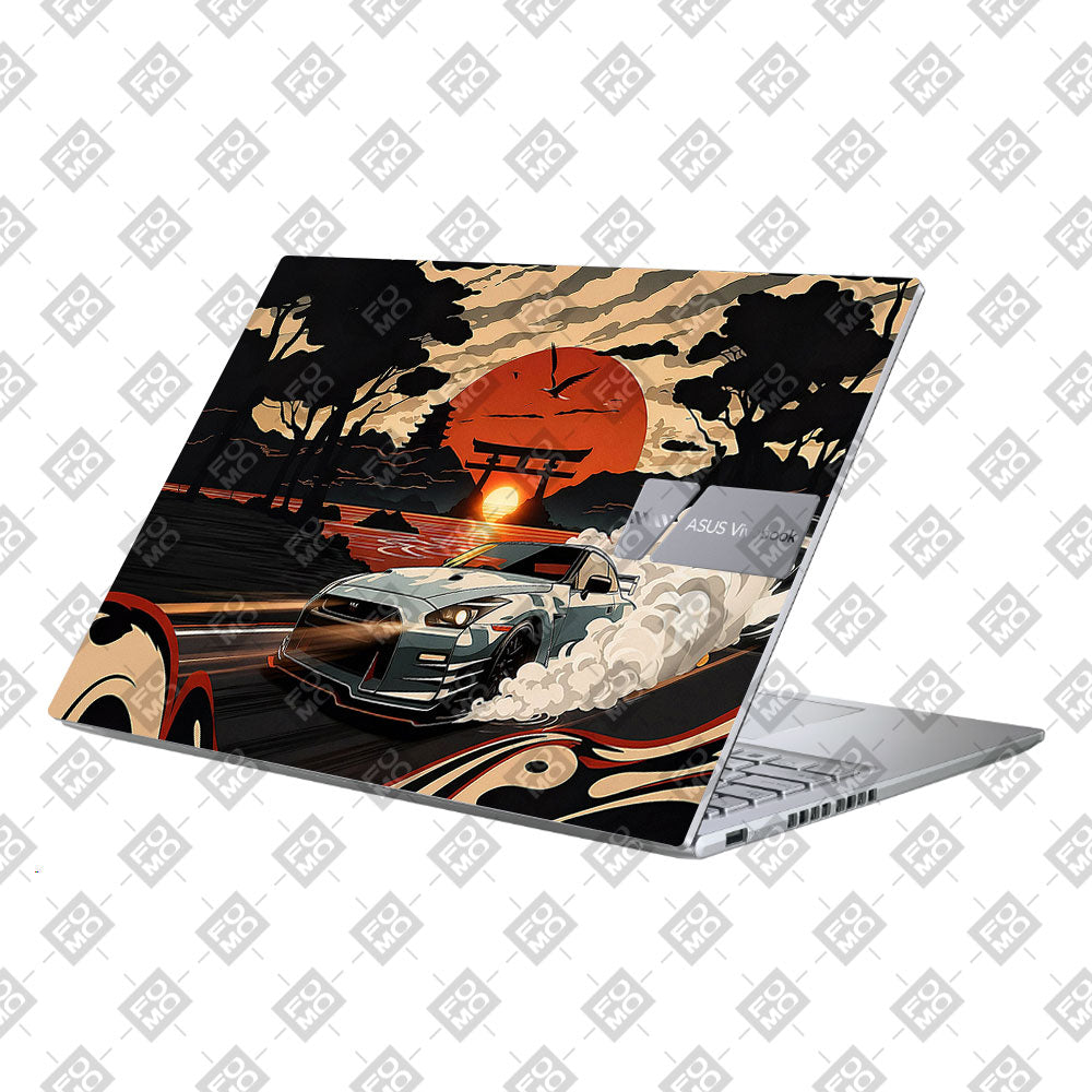 Samurai Rising Sun GTR Asus Vivobook 16 X1605V Laptop Skin