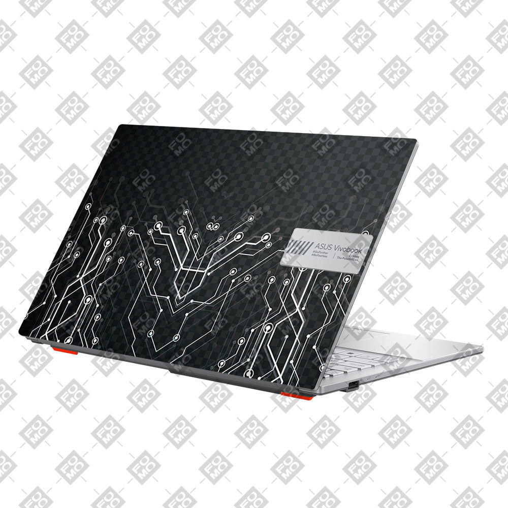 Black Digital Circuit Asus Vivobook Go 15 E1504G Laptop Skin