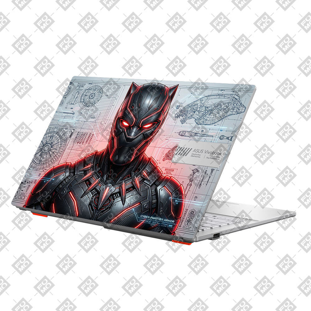 Black Panther Vibranium Tech Asus Vivobook Go 15 E1504G Laptop Skin