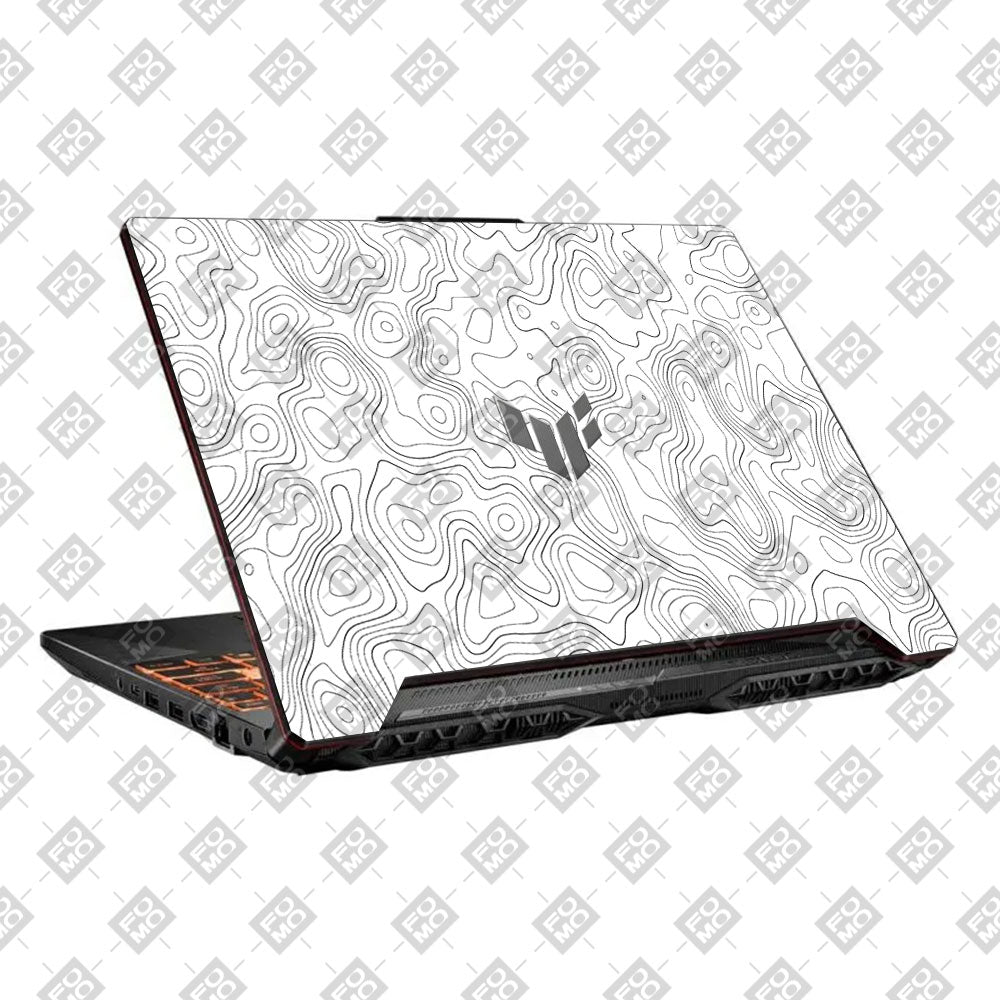 White Contour Design Asus TUF F15 FX506 and A15 FA506 Laptop Skin