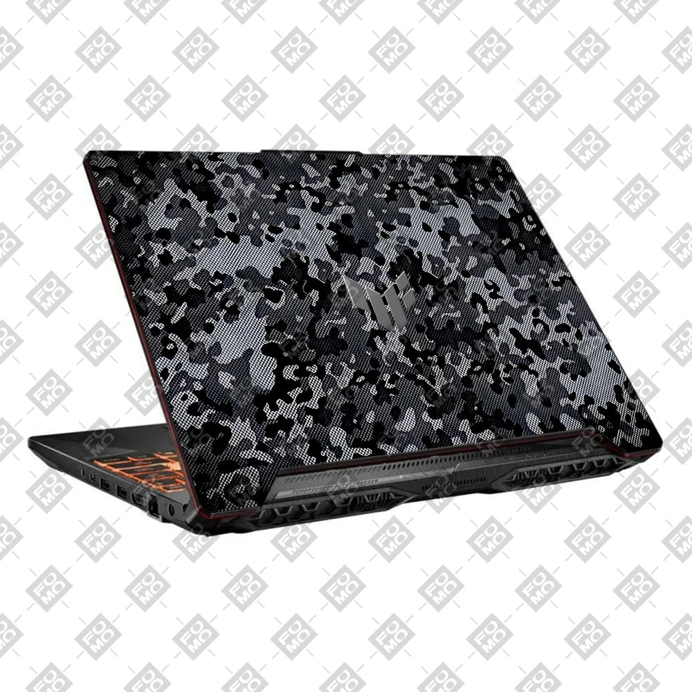 Stealth Grey Camo Asus TUF F15 FX506 and A15 FA506 Laptop Skin