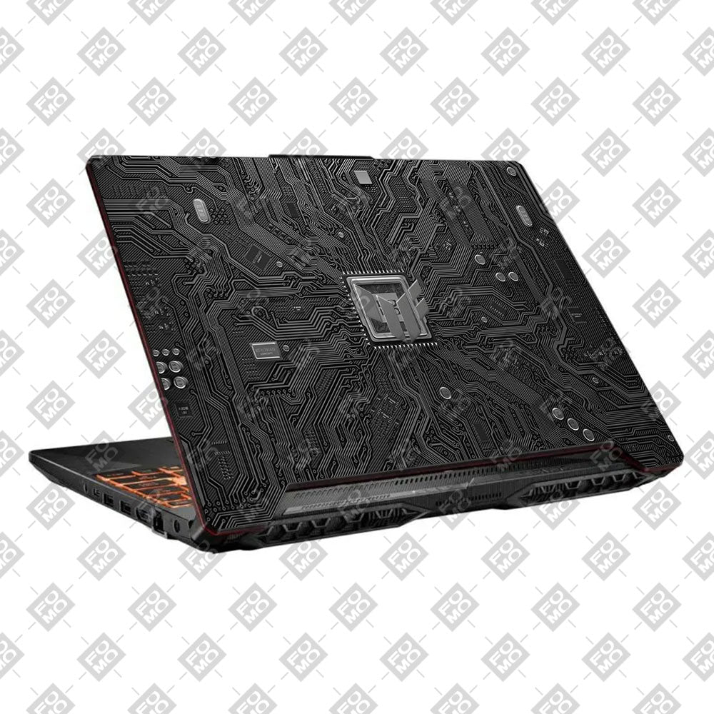 FOMO Circuit Dark Mode Asus TUF F15 FX506 and A15 FA506 Laptop Skin