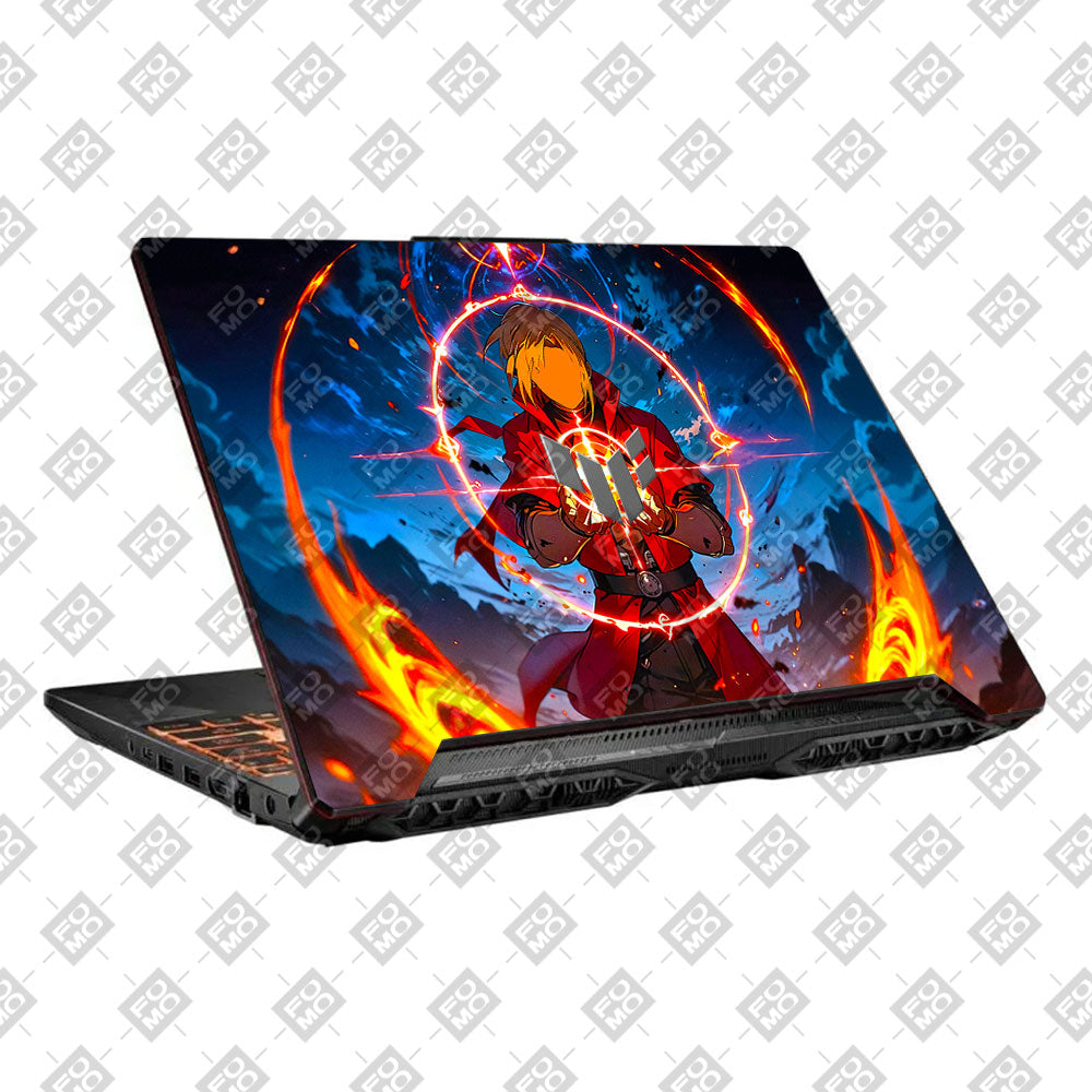 Anime Alchemist Warrior Asus TUF F15 FX506 & A15 FA506 Laptop Skin