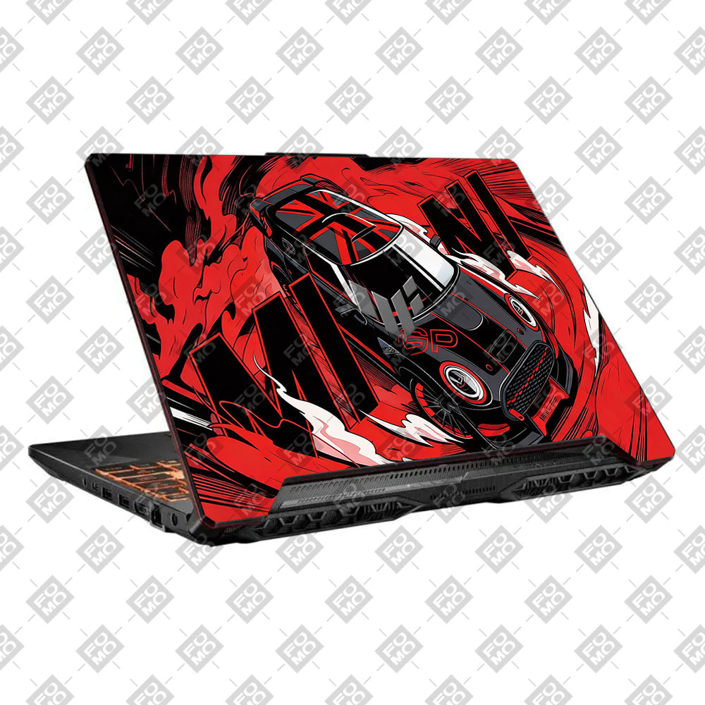 Retro Compact Car Asus TUF F15 FX506 and A15 FA506 Laptop Skin