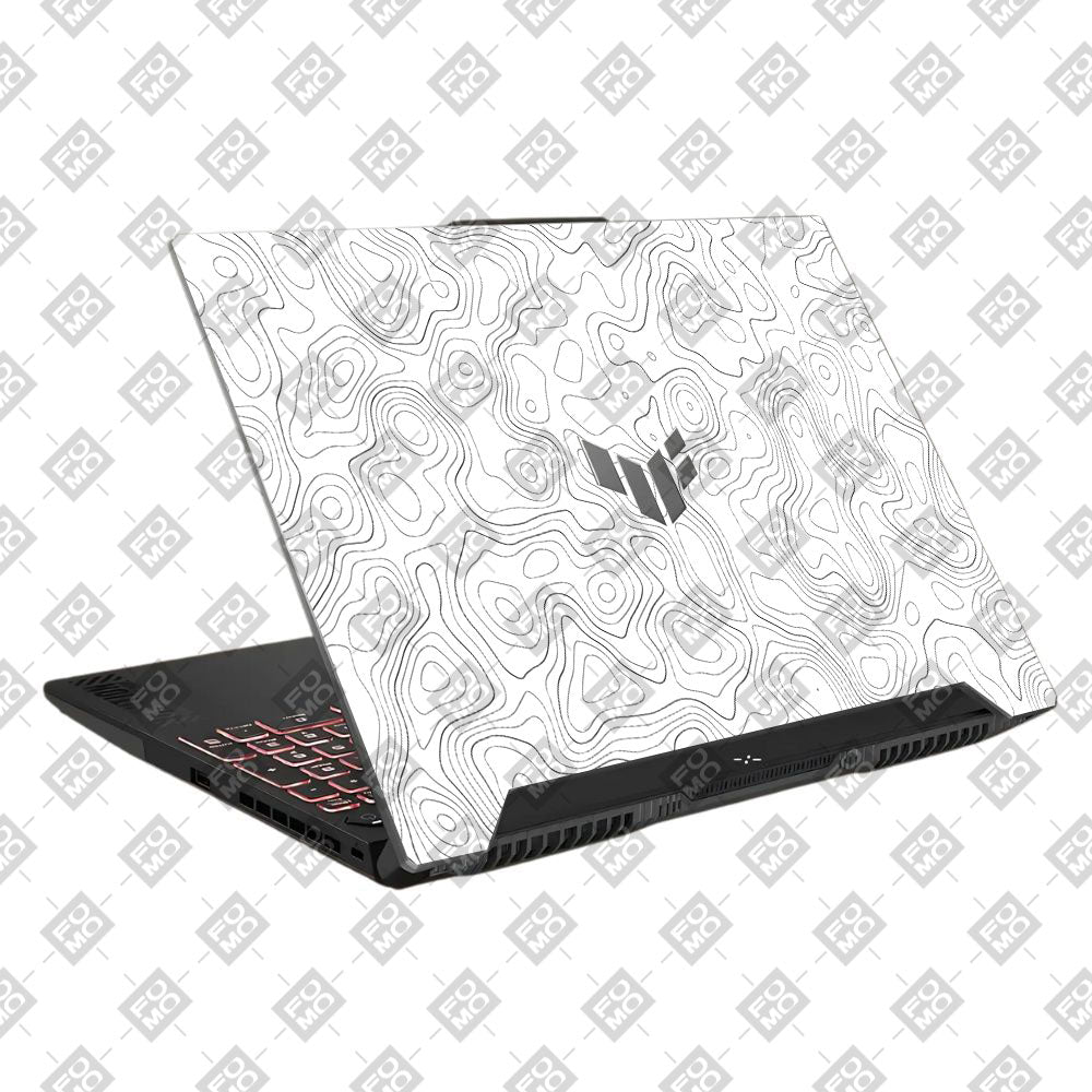 White Contour Design Asus TUF F15 FX507 and A15 FA507 Laptop Skin