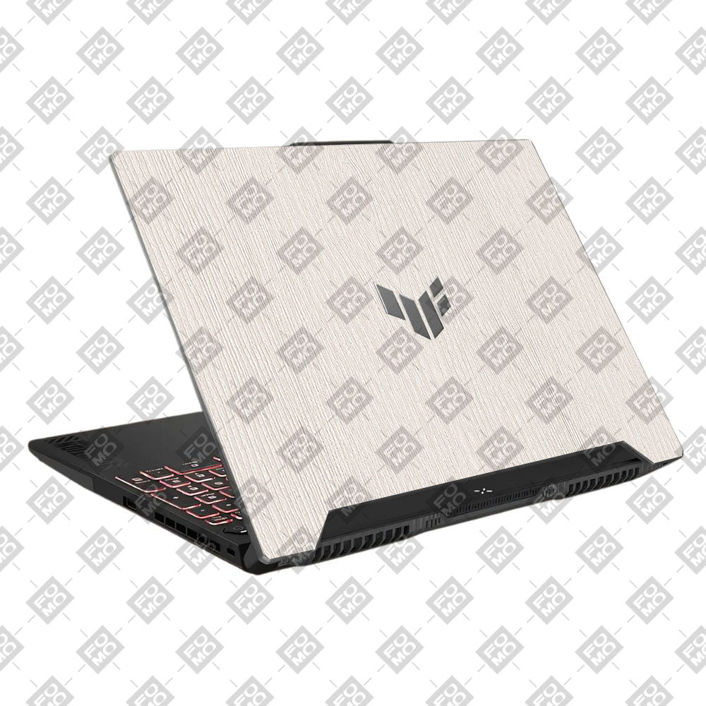Textured White Wood Asus TUF F15 FX507 & A15 FA507 Laptop Skin