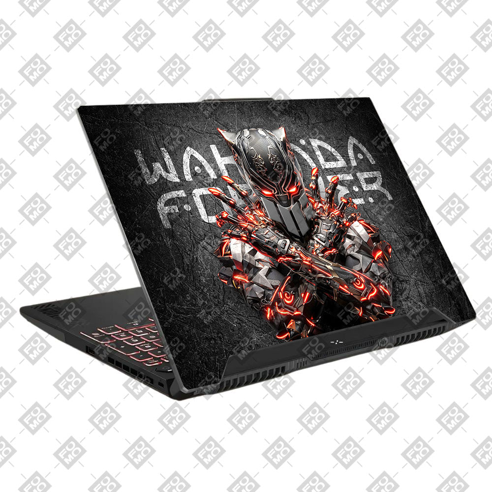 Black Panther Glowing Fury Asus TUF F15 FX507 & A15 FA507 Laptop Skin
