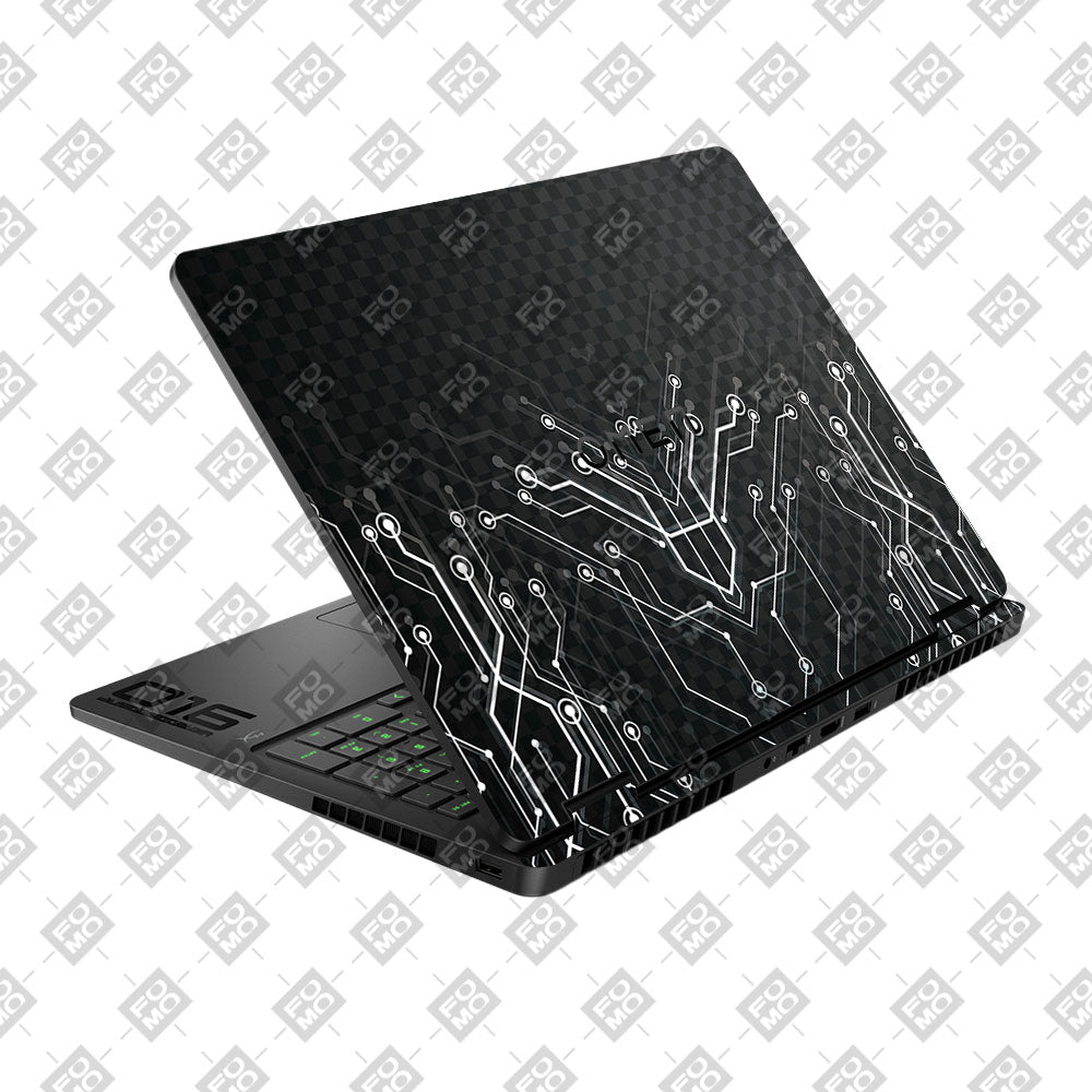 Black Digital Circuit HP Omen Gaming 16 2025, 2026 Laptop Skin