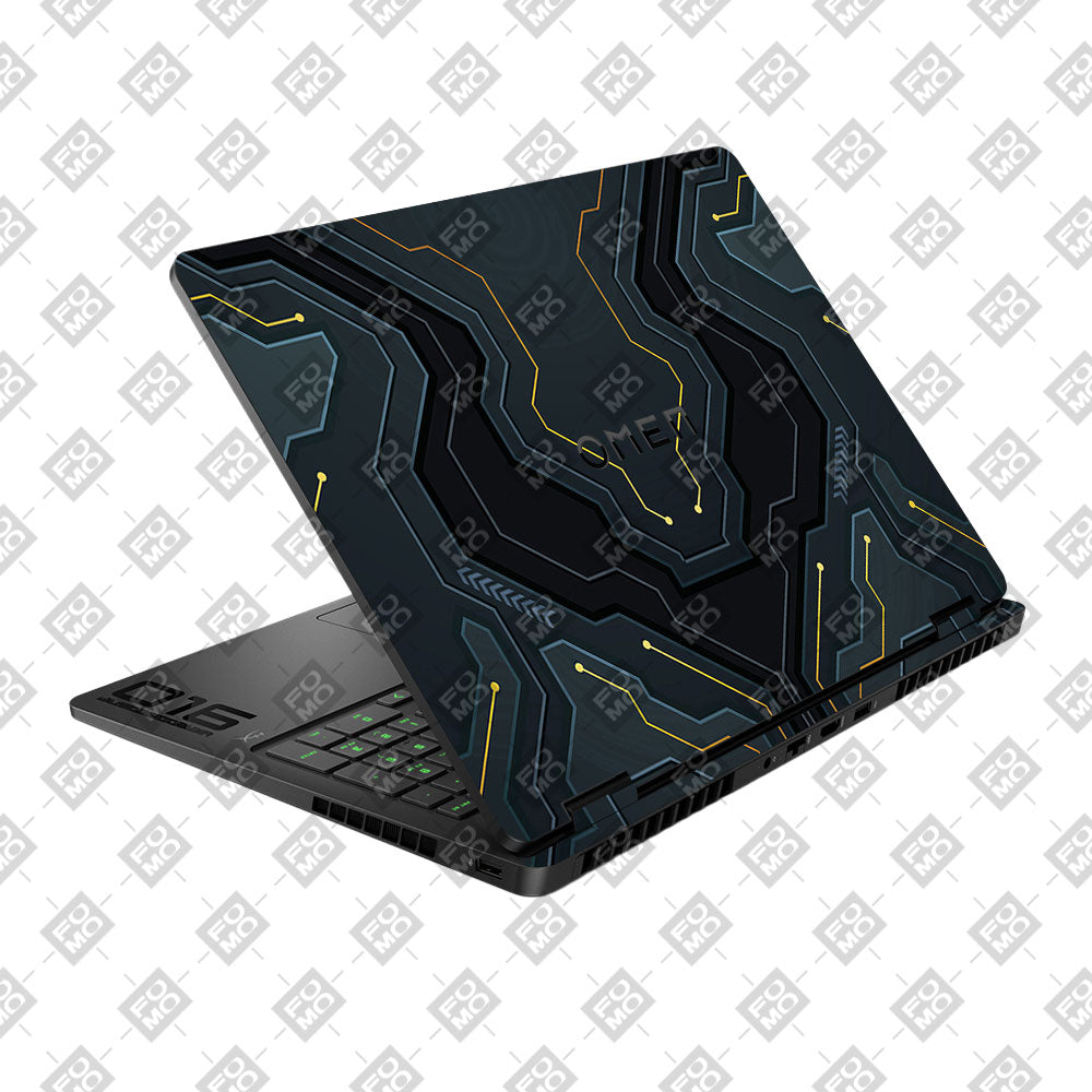 Futuristic Techno HP Omen Gaming 16 2025, 2026 Laptop Skin